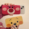 Pooh Bear Pink Bear Sliding Mirror Case