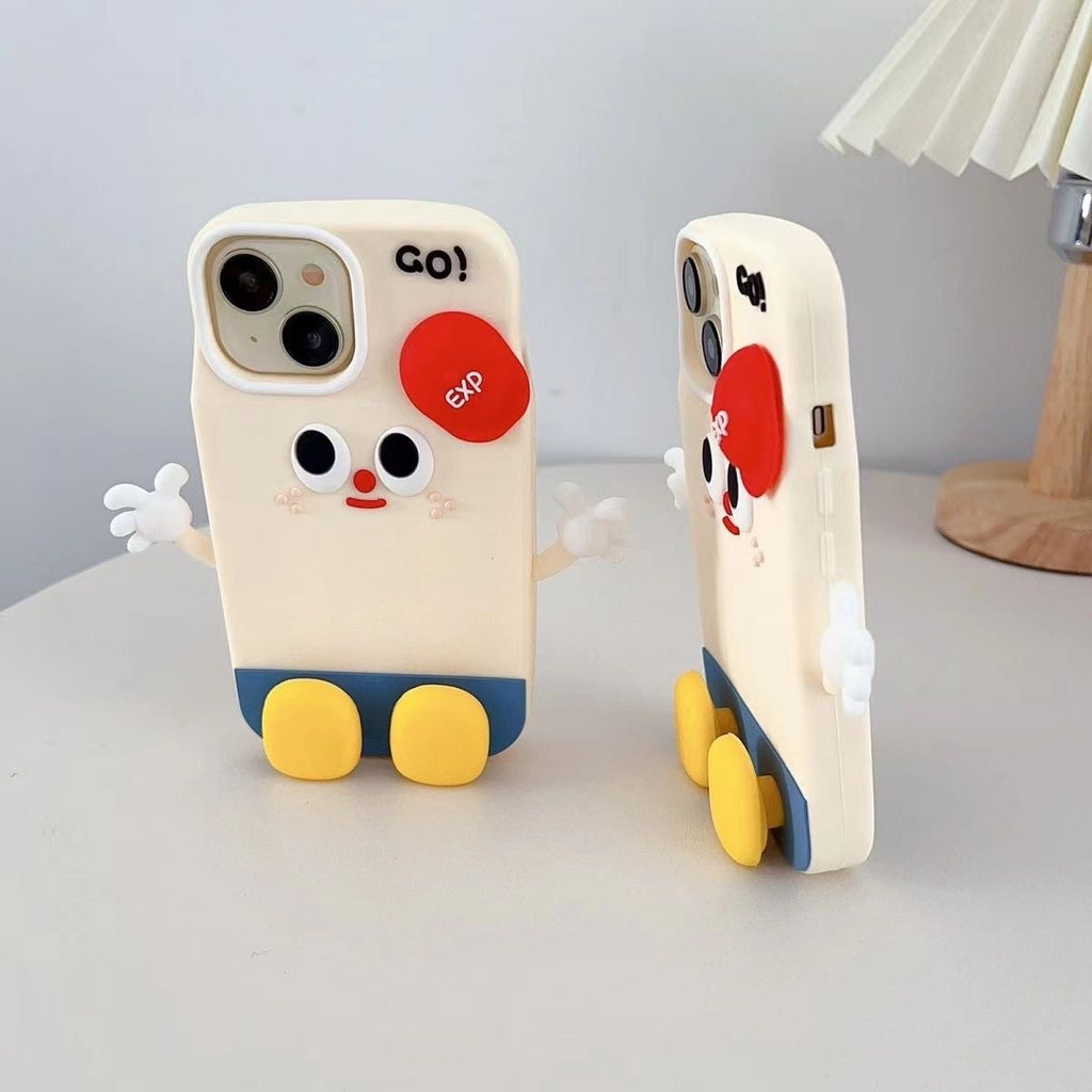 Adorable Cartoon Milk Carton Silicone iPhone Case