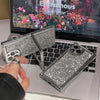 Chrome Metalic Glitter Rectangle iPhone Case with Stand