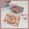 Cartoon Puffy Bear with Pop Up Stand iPad Case