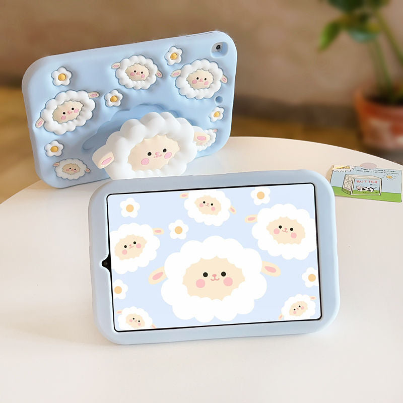 Three Baby Lamb with Pop Up Grip (Matching iPhone Case Available)