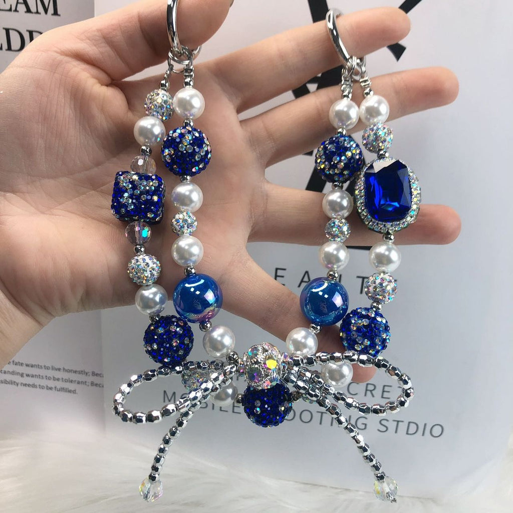 Bling Crystal Royal Blue Gems Phone/Bag Chain Charm Strap