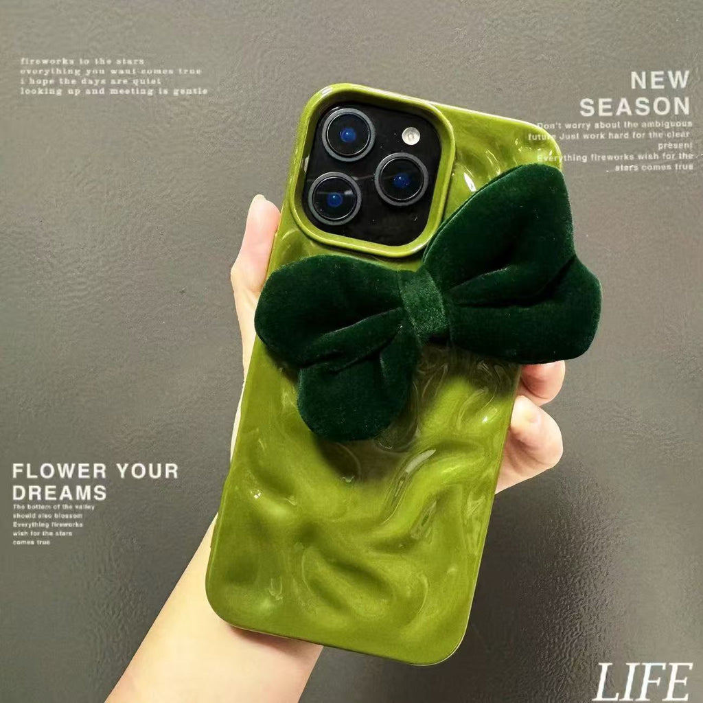 Red Green Big Velvet Bow