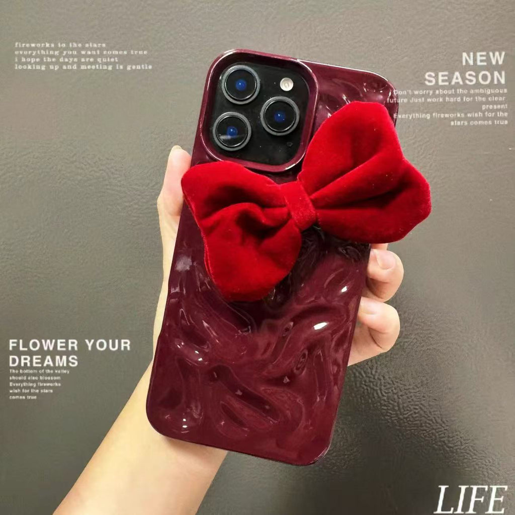 Red Green Big Velvet Bow