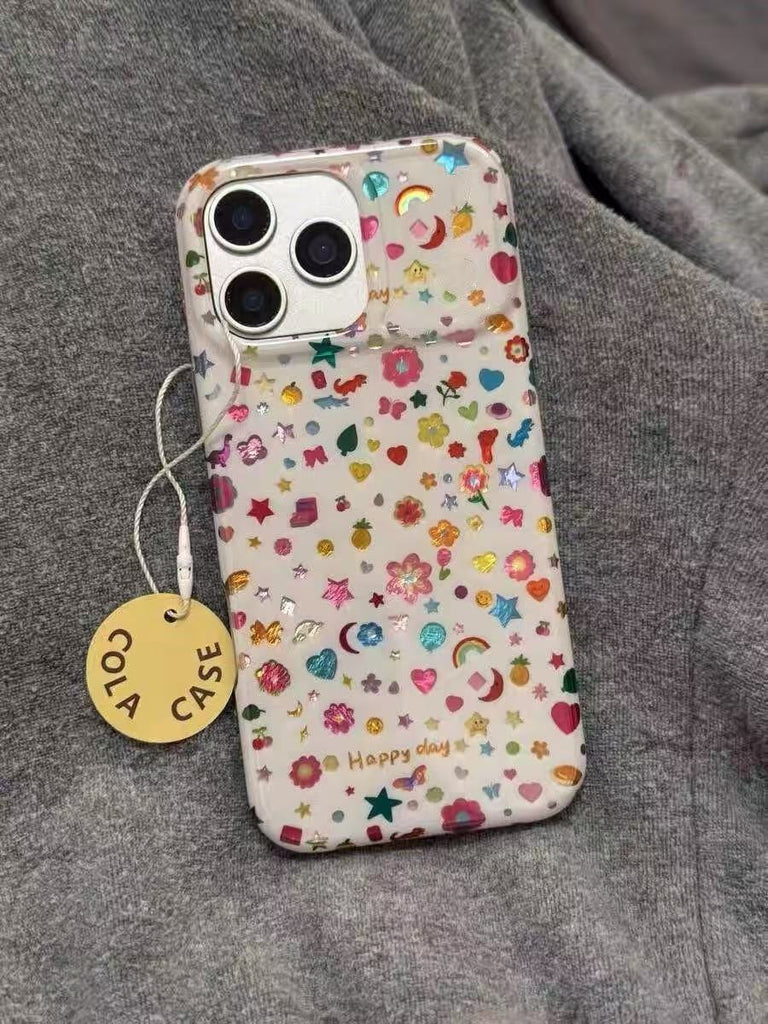 Simple Small Irredecent Girly Floral Princess Case