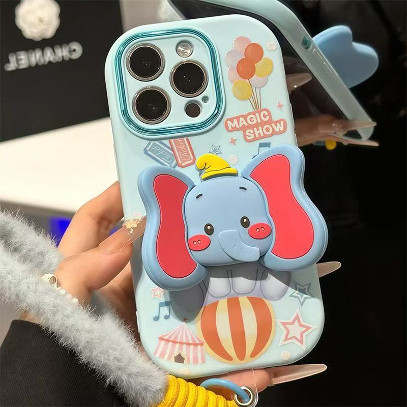 Cute Pastel Baby Elephant Standing Grip