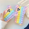 Pop-it, stress reliever, fidget silicone case