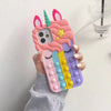 Unicorn Push Pop / Pop It / Bubble Toy Case