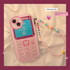 Silicone Y2K Pink Cellphone Case With Strap