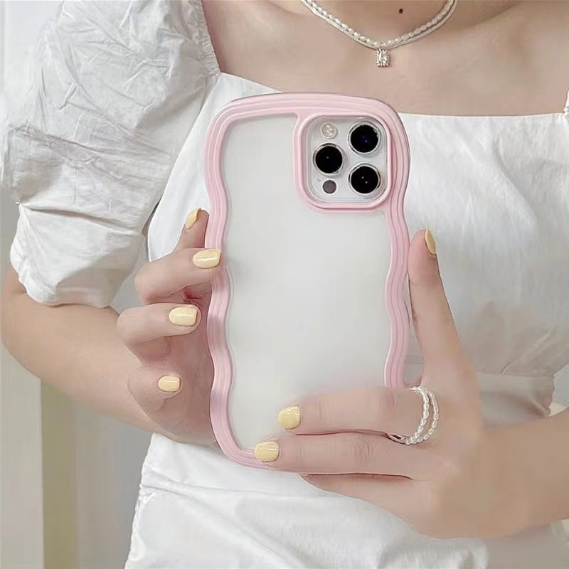 Super Adorable Trendy Wavey Pastel Borders Case