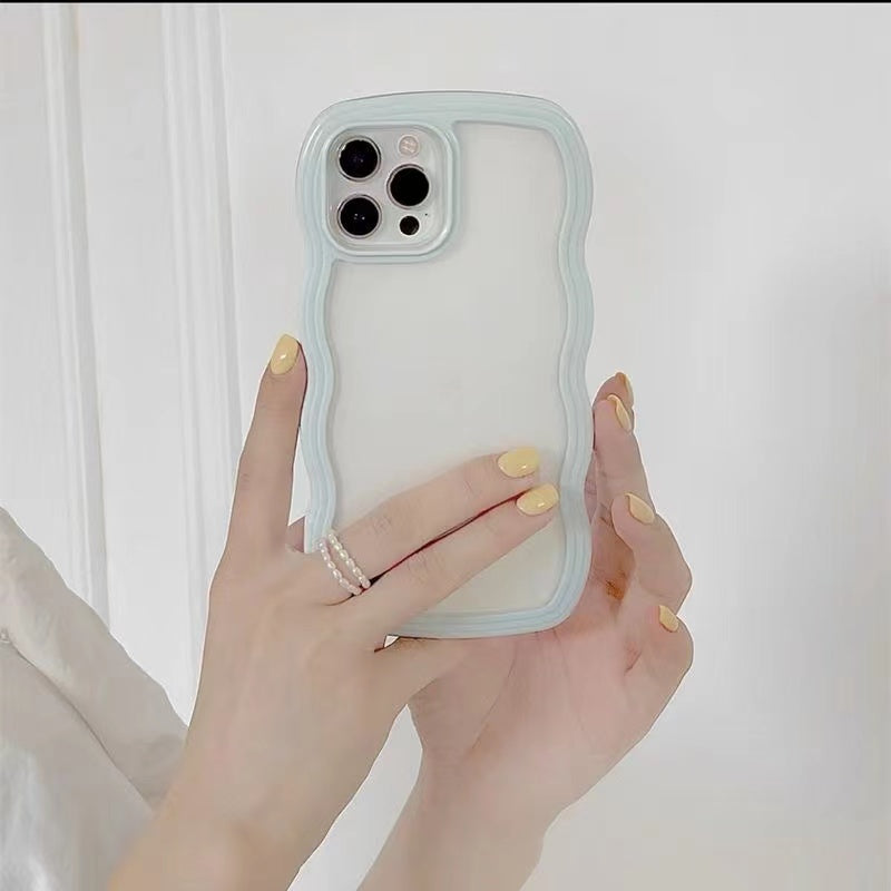 Super Adorable Trendy Wavey Pastel Borders Case