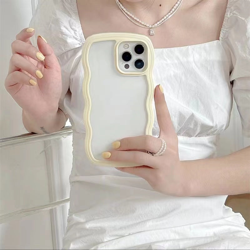 Super Adorable Trendy Wavey Pastel Borders Case