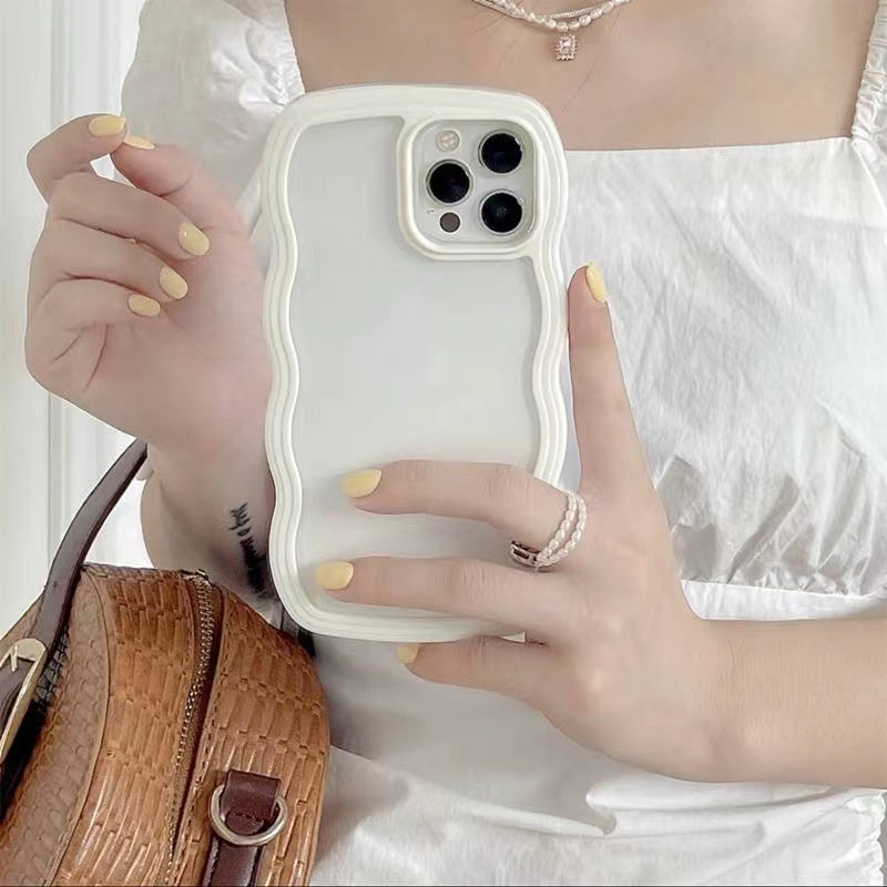 Super Adorable Trendy Wavey Pastel Borders Case