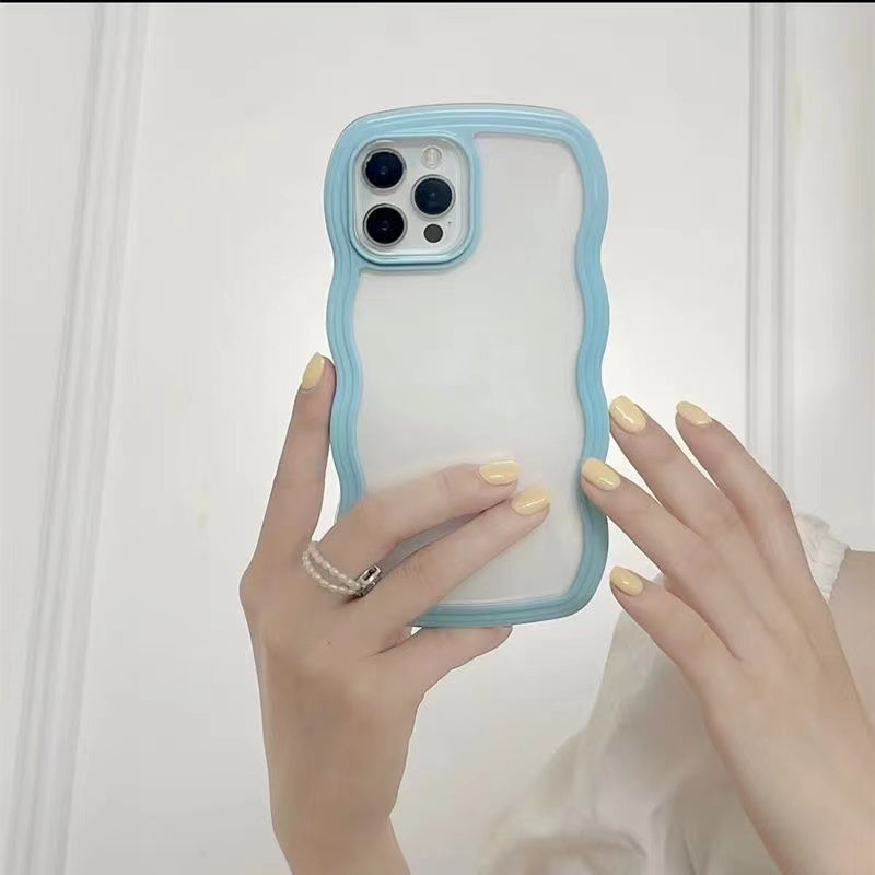 Super Adorable Trendy Wavey Pastel Borders Case