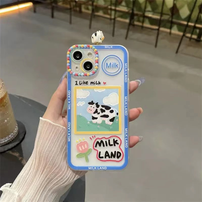 Anti-slip Cute Miniature 3D Sheep And Cow Case