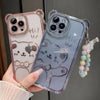 Cute Metallic Borders with 3D Bear Ears Charm Included iPhone Case