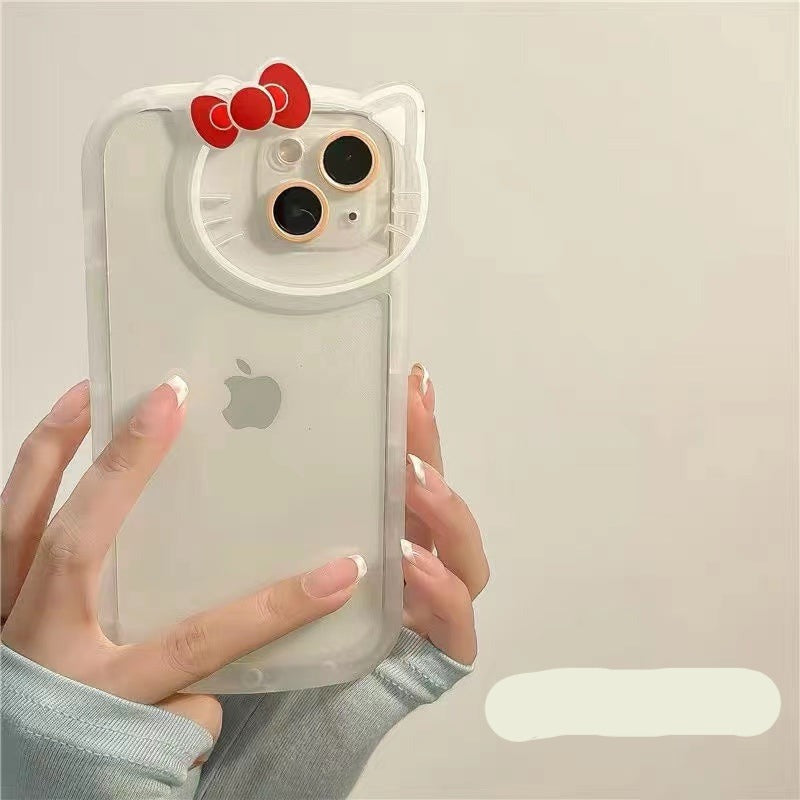 Cute Simple Hello Kitty Case with Borders For iPhones