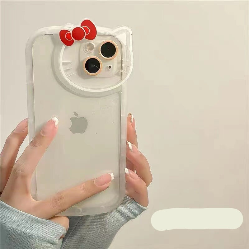 Cute Simple Hello Kitty Case with Borders For iPhones – My Ace Case Cute Simple Hello Kitty Case with Borders For iPhones – My Ace Case