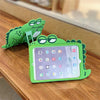 Funny Crocodile Alligator Silicone iPad Case with Stand