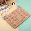 Pop-it, Pop-up Bear Silicone iPad Case with Pen Holder and Strap