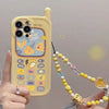 Cute iPhone 14 Case |Y2K Cellphone Inspired Case with Cheese Cartoon and Strap