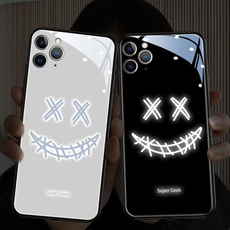 LED XX Smiley Face Light Up Case