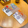 Shockproof Anti-slip Clear Case With Camera Protector And Popsocket
