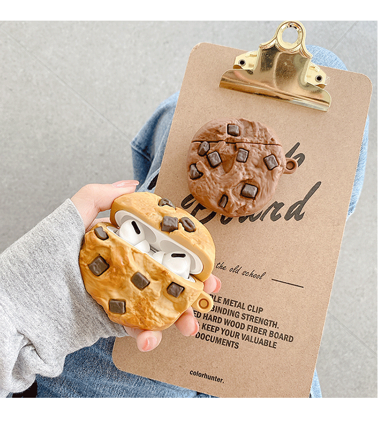 Silicone Chocolate Chip Cookies Airpod Case
