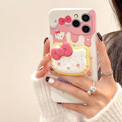 Kawaii Japanese Cartoon Character Kitty Case With Phone Grip