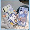 Cute Adorable Shock-absorbent Bear and Bunny Astronaut Case