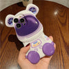 Silicone 3D astronaut bear case